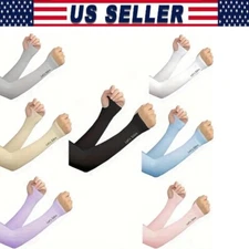 20Pairs Cooling Arm Sleeves Cover UV Sun Protection Sports Outdoor For Men Women