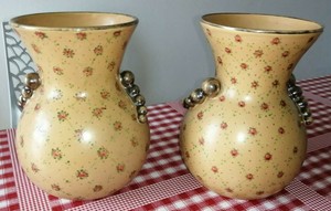 COPPIA VASI DERUTA, ANNI 30 DEL 900, 18.5 x 16 cm | eBay