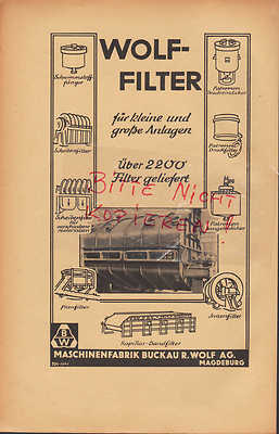 Magdeburg-Buckau, 3 x Advertising 1942, Maschinen-Fabrik R. Wolf AG Steam Engines