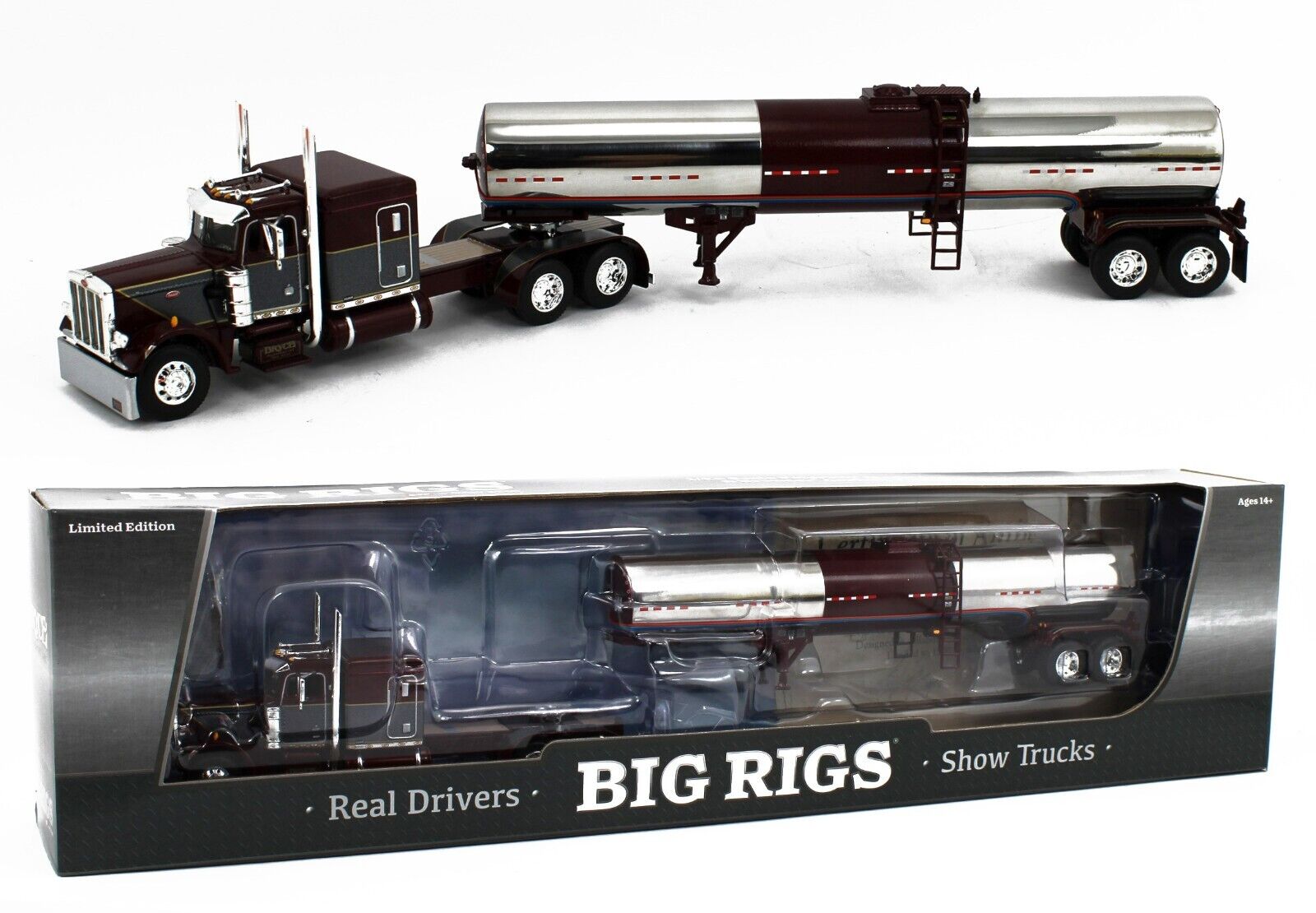 2023 DCP 1:64 *BIG RIGS #10 BRYCE TRANSPORT* Peterbilt 359 w/Asphalt Tanker NIB