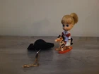 VTG Mattel Liddle Kiddles CALAMITY JIDDLE Cowgirl Doll Outfit Hat Boots Horse