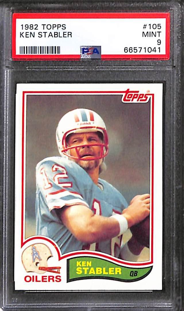 1982 TOPPS #105 KEN STABLER PSA 9 Mint 66571041