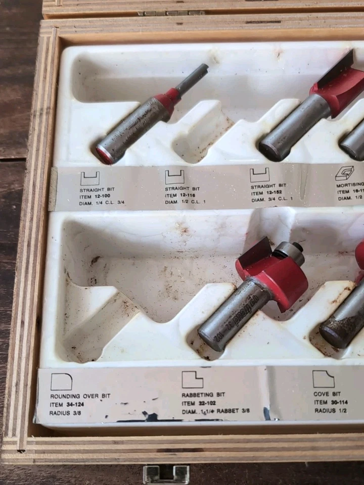 Freud 91-100 11/13 Piezas Super Bit Set Tratamiento de Bordes Brocas Ranurado Corte Chaflán Foto 3 de 4