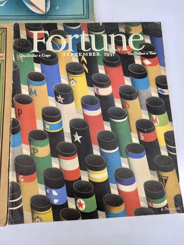 Vintage Fortune Magazine Lot of 3 - 1937 July, August, September - Picture 4 of 18