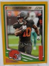 2025 Score Supplemental Quinshon Judkins GOLD #/10 #35S RC Rookie Browns