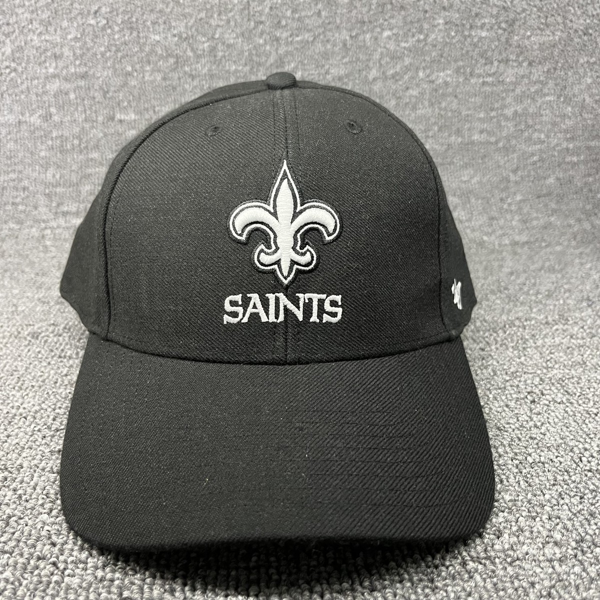New Orleans Saints '47 Brand MVP Hat Black Adjustable Strapback Baseball Cap
