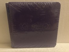Creative Memories 7x7 Purple Scrapbook Album with Silver Swirls and Star