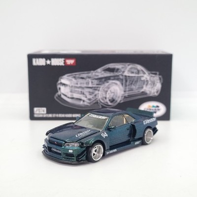 Mini GT Kaido House Nissan Skyline GT-R R34 Kaido Works Greddy V1 KHMG074