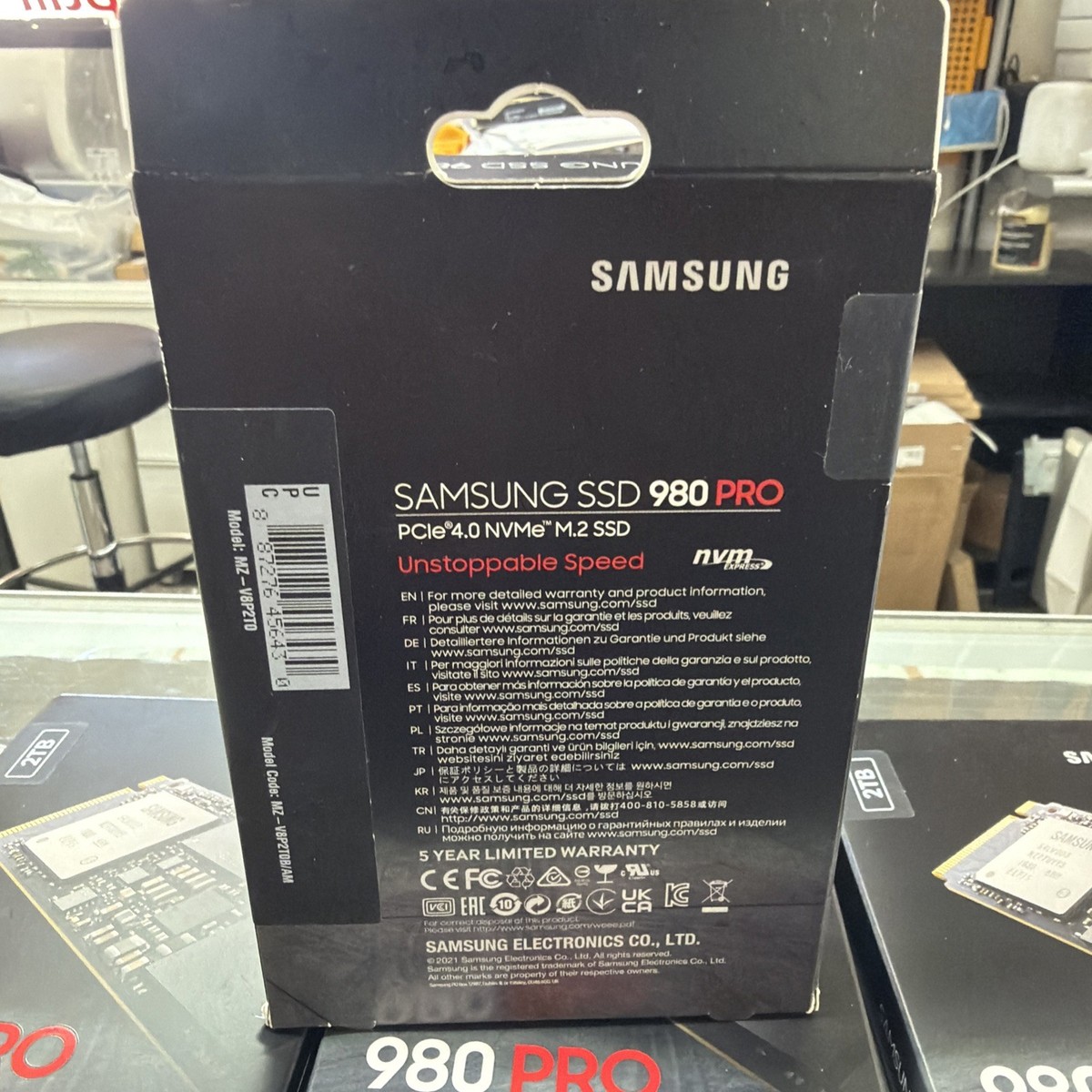Samsung 980 PRO, 2TB, Internal, M.2 2280 (MZ-V8P2TOB/AM