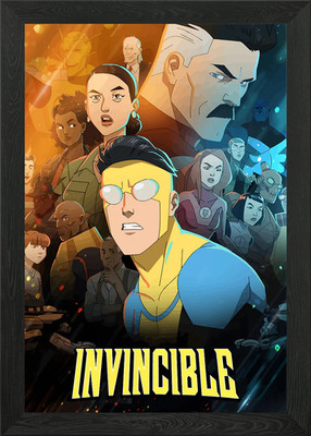 Invincible Animated Series Poster Gerahmtes Wandbild Poster Leinwanddruck Bild