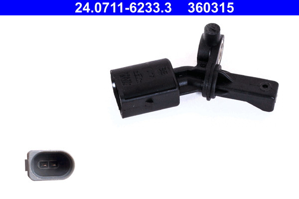 Rear Left ATE 24.0711-6233.3 Sensor, wheel speed for AUDI,SEAT,SKODA,VW