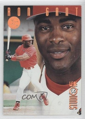 1996 Leaf Studio Bronze Press Proof /2000 Ron Gant #89 0b5