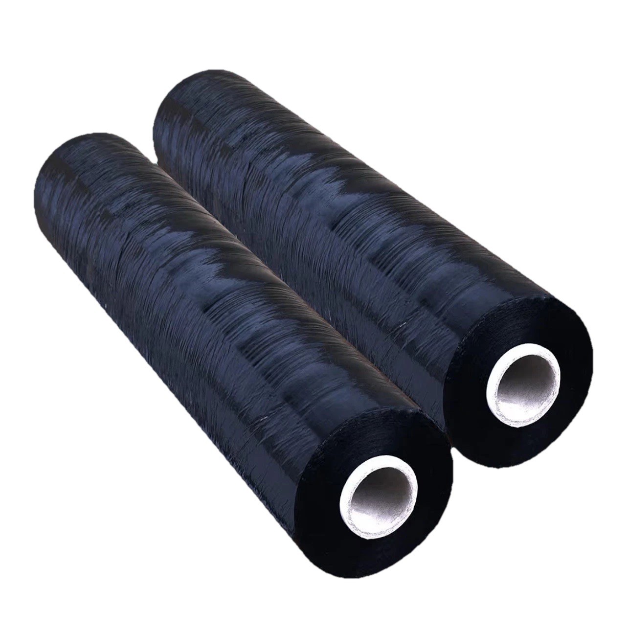 2 Triplast Pallet Stretch Shrink Wrap Roll (400mm x 125m) BLACK LONG LENGTH 17mu