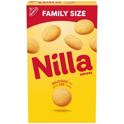 NILLA Wafers Sweet & Crispy Cookies, Vanilla Wafers, Kosher, Family Size, 15 oz