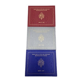 LOTTO 3 x VATICANO serie monete corso KMS 2006 2007 2008 € monete euro COIN LOTTO
