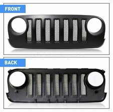 Front Jl Style Mesh Grille Compatible With 2007-2018 Jeep Wrangler Jk