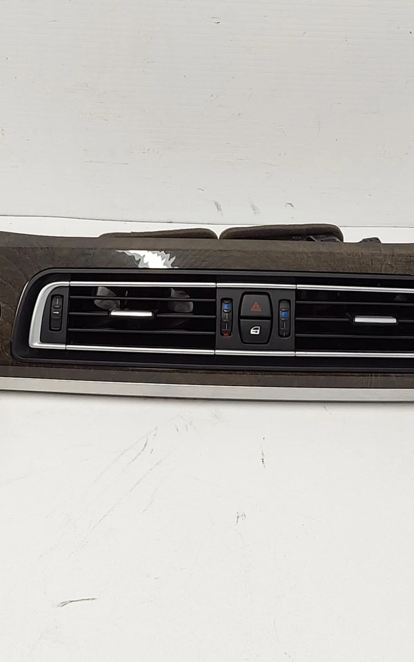 BMW Active Hybrid 2012 7 molduras de tablero central con ventilaciones de aire OEM grano de madera Foto 4 de 4