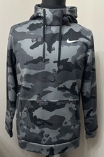 Nike Men s Size Medium Camo Hoodie Zip Pocket In Front EC