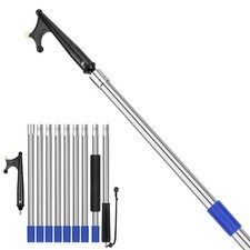 SANLIKE Boat Hooks for Docking 12FT Extension Pole Hook, 9-Sections Adjustabl...