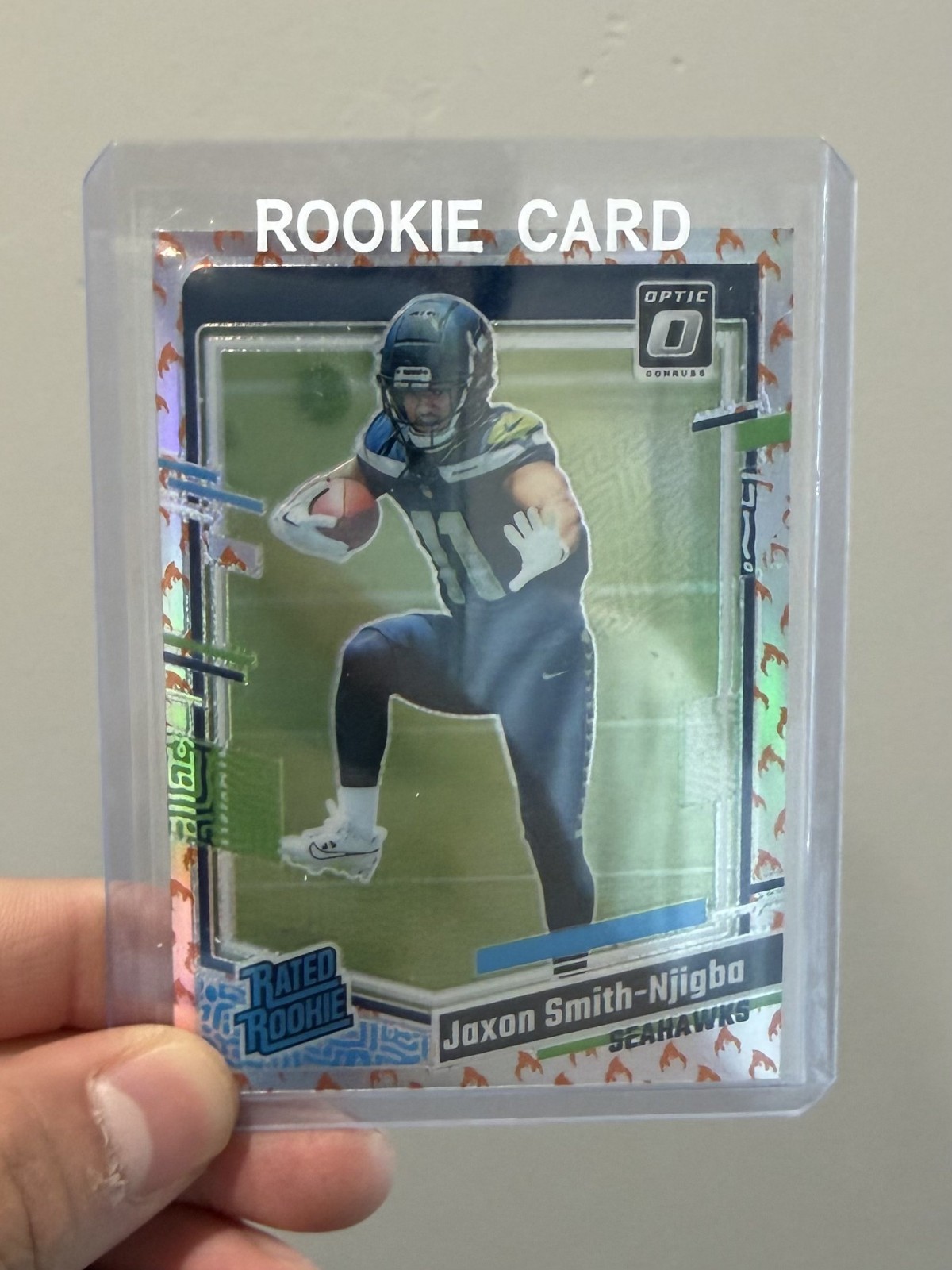 2023 Panini Donruss Optic - Rated Rookie Jaxon Smith-Njigba #293 Fire Prizm (RC)