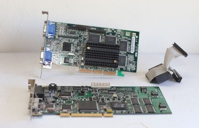 Matrox Millenium G 400 (906-04) Grafikkarte - AGP + Matrox 895-03 - PCI - Video