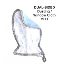 NWT Norwex Dual Sided Dusting /Window Cloth Mitt Winter Snow 2 Side Microfiber