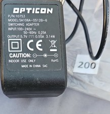 OPTICON 10753 SA106A-05128-6 Power Supply 5.7V 0.55A 3.14W