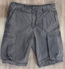 Vintage Nike Cargo Shorts Dark Gray Zipper Pockets Mens Size 30 Medium Y2K