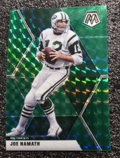 2020 Panini Mosaic - Joe Namath #155 Green Mosaic Prizm