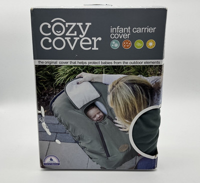 Cozy Cover Infant Carrier Cover Protects Babies from Outdoor Elements - Gray NIB