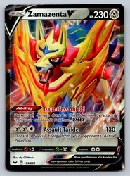 Zamazenta V 139/202 Sword & Shield Base Set Ultra Rare Holo