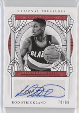 2020-21 Panini National Treasures 70/99 Rod Strickland #TT-RSL Auto s3g
