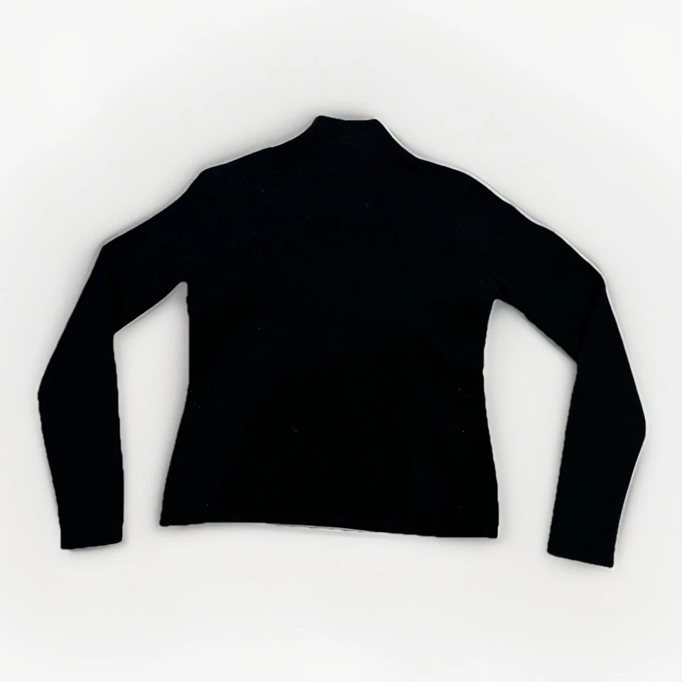 Vtg Country Shop Cashmere 100% Cashmere Black Turtleneck Sweater Sz S Old Money - Image 2 of 4