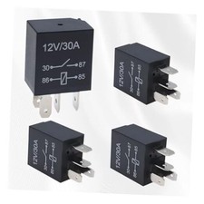 4PCS Relays, 12V 30A Automotive Starter Relay Multi-Purpose Heavy Duty 4 Pin