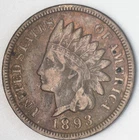 1893  indian Head Penny - Beautiful XF Coin - Diamonds + Full Liberty