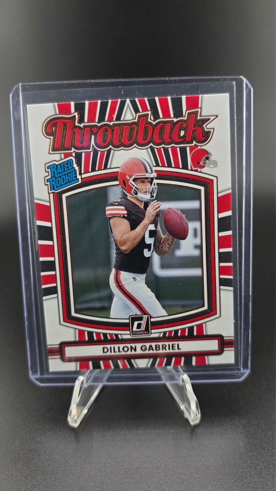 DILLON GABRIEL 2025 DONRUSS THROWBACK RATED ROOKIE BASE BROWNS RC Q4568