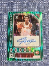 2023 Panini Donruss Optic Signature Series Green Shock Mouhamed Gueye  Auto