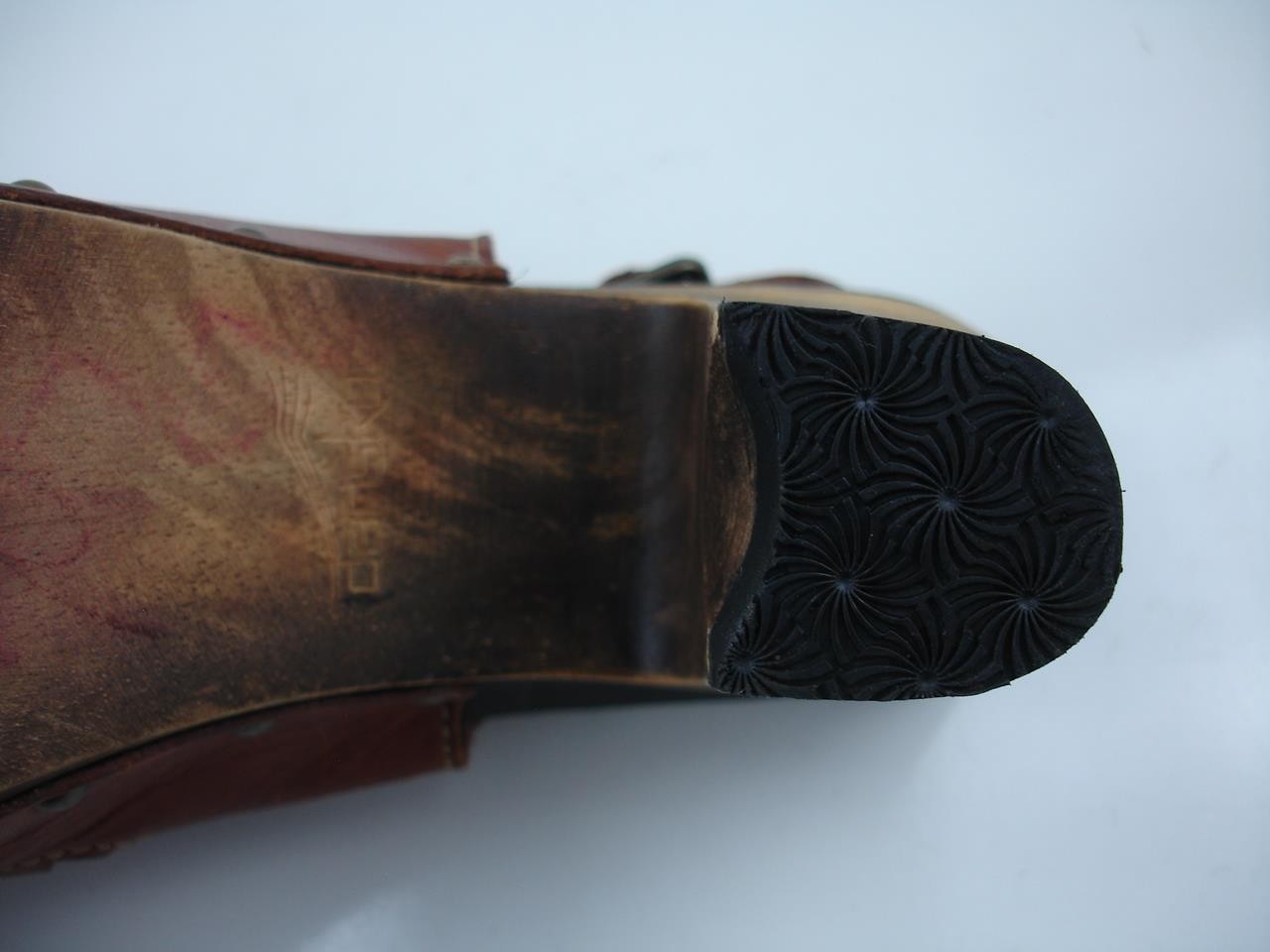 Women's 7.5 8 38 Dansko Rowena Brown Leather Sandals Slingback High Heels Clogs image 7
