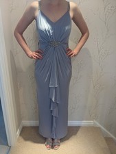 PROM DRESS/EVENING LOG DRESS/ SIZE 10 IN A PALE LAVENDER BLUE SHADE