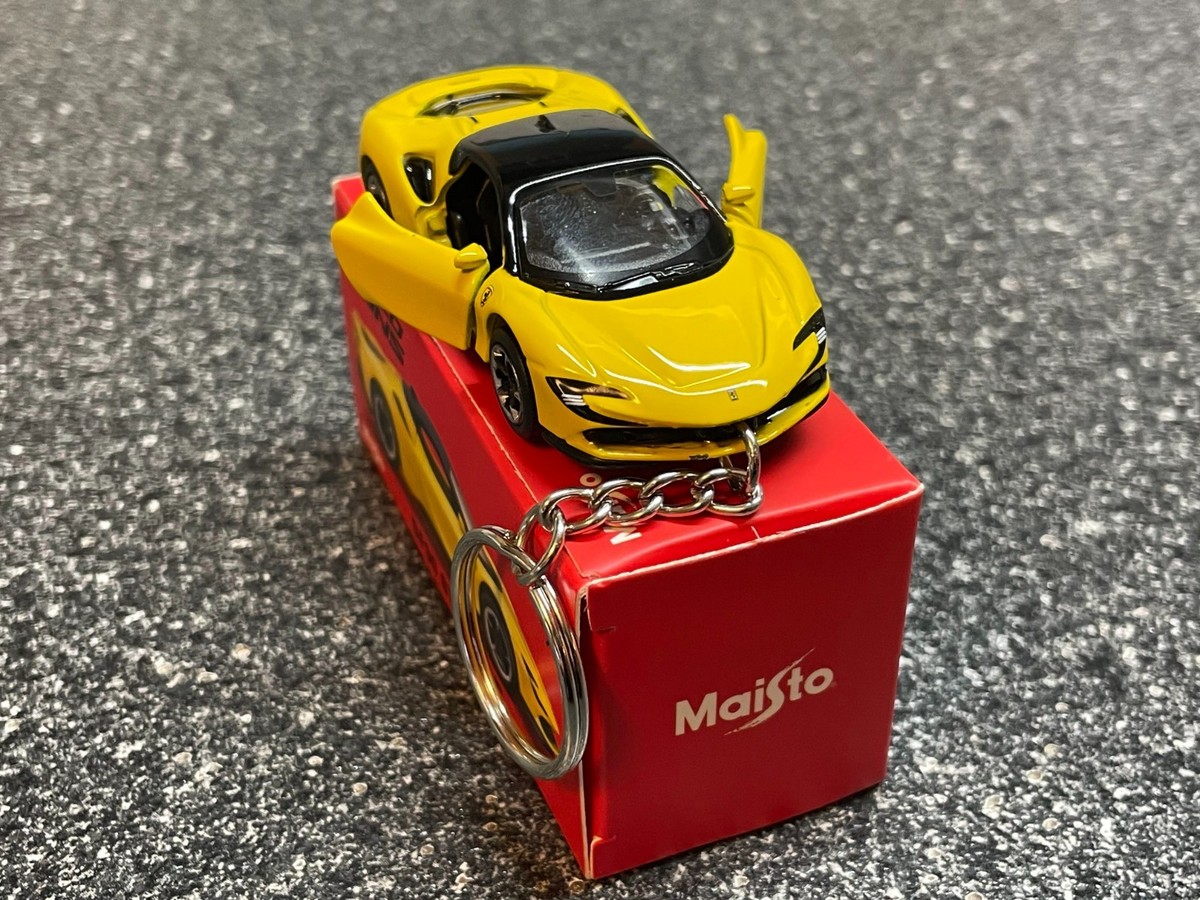 Ferrari SF90 Stradale Keychain Yellow Hot Wheels Matchbox | eBay