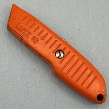 Lutz No 82 Orange Utility Knife Box Cutter Re...