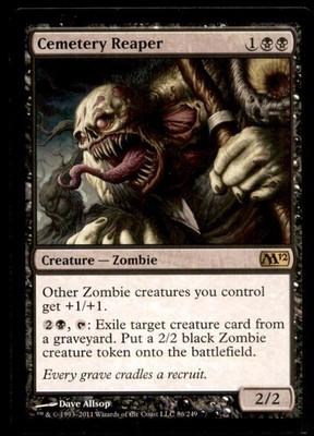 MTG Cemetery Reaper LP Light Play Magic 2012 [5307]