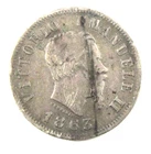 Italy 50 centesimi 1863 Sliver Circulated World Coin KM# 14