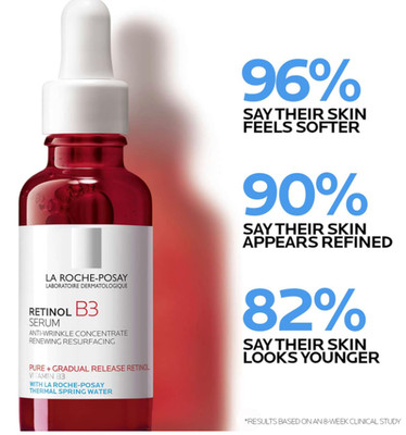 La Roche-Posay Pure Retinol Face Serum with Vitamin B3, Anti Aging Face Serum.
