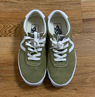 VANS Old Skool Sneaker Low Top Grün/Weiß Wildleder EU 38
