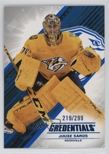 2024-25 Upper Deck Credentials Blue 219/299 Juuse Saros #78 z6b