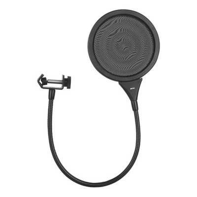 Microphone Filter Double Metal Mesh Blowout Cover Windscreen for Podcasters