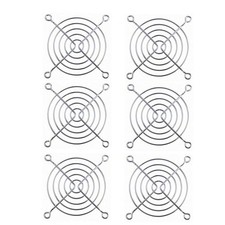 80mm 3.1" Silver Fan Protect Mesh Grill Fan Pack of 6