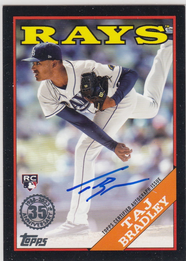2023 Topps Update TAJ BRADLEY 1988 Autograph Auto Black 013/199 Rookie 88BA-TB
