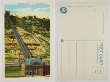 Vintage Duquesne Incline Pittsburgh PA Solomon's Outfitters early 1900s PC